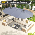 15FT Patio Umbrella with Solar Lights product image