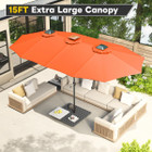 15FT Patio Umbrella with Solar Lights product image