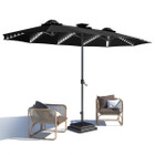 15FT Patio Umbrella with Solar Lights product image