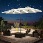 15FT Patio Umbrella with Solar Lights product image