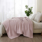 Patina Vie Maison 100% Cotton All-Season Waffle Weave Knit Blanket product image