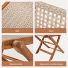 Outdoor Wooden Patio Folding Chairs (Set of 2) product image