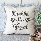 "Thankful & Blessed" Pillow Cover product image