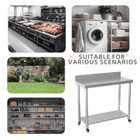 Stainless Steel Prep Table with Wheels product image