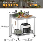Stainless Steel Prep Table with Wheels product image