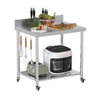 Stainless Steel Prep Table with Wheels product image