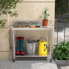 Stainless Steel Prep Table with Wheels product image