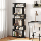 6-Tier S-Shaped Geometric Bookcase with Thickened Legs  product image