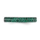 1.20 Carat (ctw) Lab-Created Emerald Eternity Band Ring product image