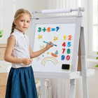Kids' 3-in-1 Foldable Double-Sided Art Easel with Chalkboard product image