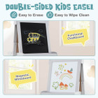 Kids' 3-in-1 Foldable Double-Sided Art Easel with Chalkboard product image