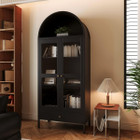 73'' Arched Metal Storage Cabinet with Doors, Drawer and Adjustable Shelves product image