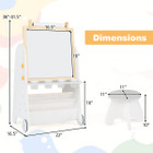 4-in-1 Kids' Art Easel with Stool product image
