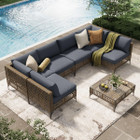 7-Piece Patio Outdoor Furniture Set with Tea Table product image
