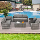7-Piece Outdoor Patio Furniture Sets with Two Storage Boxes product image