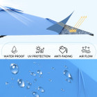 10FT Solar LED Wall Mounted Outdoor Patio Umbrella product image