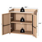 Outdoor Wicker Storage Cabinet with 2 Doors  product image