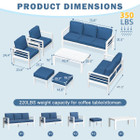 Modern Outdoor Patio Furniture Set with Coffee Table product image