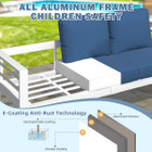 Modern Outdoor Patio Furniture Set with Coffee Table product image