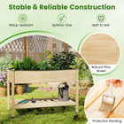 Wooden Raised Garden Bed with Lockable Wheels product image