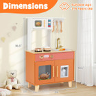 Kids Kitchen Playset with Rotating Faucet and Cabinets product image