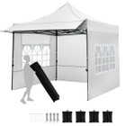 10 x 10 FT Pop up Canopy Tent with Sidewalls and Awning product image