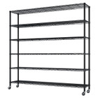 6-Tier Steel Shelving Unit with Wheels product image