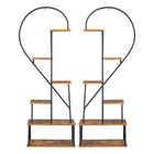 Heart Shape 6-Layer Indoor Plant Rack (2-Pack) product image