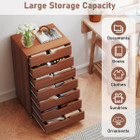 7-Drawer Rolling File Cabinet with Drawers  product image