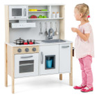Wooden Kids Kitchen Playset with Removable Sink and Faucet product image