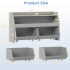 Kids Toy Storage Organizer with 2 Drawers and Wheels product image