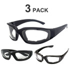 Motorcycle Sports Biker Riding Glasses (3-Pack) product image
