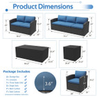 7-Piece Outdoor Patio Furniture Set with Storage Boxes product image