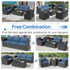 7-Piece Outdoor Patio Furniture Set with Storage Boxes product image