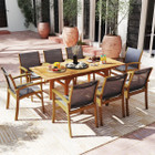 Outdoor Acacia Wood Patio Chairs with Breathable Fabric product image