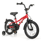Kids Bike with Adjustable Handlebar and Removable Training Wheels product image
