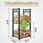 2-Tier Fireplace Log Rack Holder  product image