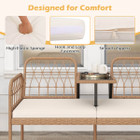 Outdoor Loveseat with Built-In Coffee Table  product image