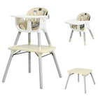 4-in-1 Baby High Chair Set with Adjustable Tray and 5-Point Harness product image