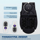 500W Portable Wall Outlet Space Heater product image