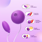 2-in-1 Dual Pleasure Sucking Vibrator Toy product image