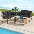 Wicker  Patio  Loveseat  Sofa  product image