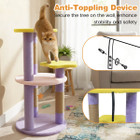 29” Cat Tree with Star and Moon Shaped Platforms product image