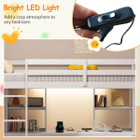 Twin Loft Bed with LED Light and Power Outlet product image