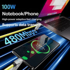 4-in-1 Multi USB Car 240W Fast Charging Cord (1- or 2-Pack) product image