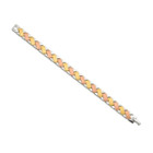 Mens Stainless Steel Gold Plated Bracelet (8") product image