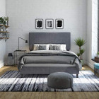 DHP Janford Bed Frame with Chic Upholstered Headboard product image