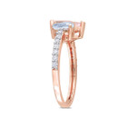 1.54 Carat (ctw) Morganite and Aquamarine Ring in 14K Rose Gold product image