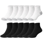 Men's Quarter Length Athletic Everyday Socks (12-Pairs)  product image