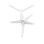 Sterling Silver Starfish Charm Necklace with Chain product image